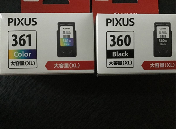 新品送料無料★ 純正品 セット 大容量3色カラー BC-361XL + 360 XL FINEカートリッジ CANON