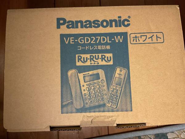 Panasonic パナソニック VE-GD27DL-W 電話機 親機+子機セット ホワイト新品未使用品