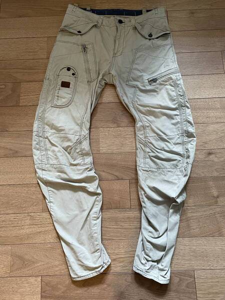 【送料無料】 G-STAR RAW AERO Powel 3D Loose Tapered カーゴパンツ W32xL32 ベージュ