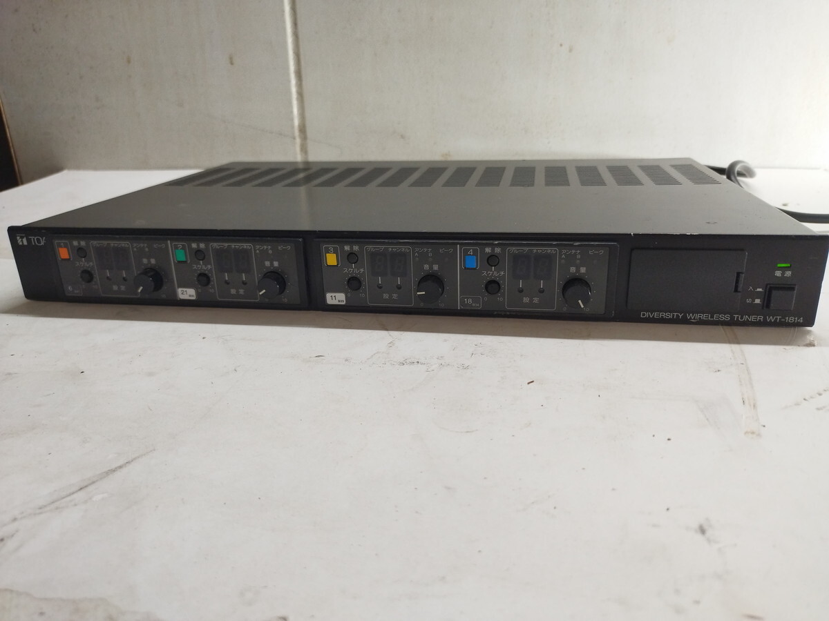 TOA ワイヤレスレシーバー WT-1814 ダイバシティ チューナー