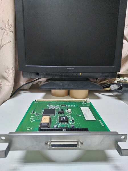 SCSI-2 IFボード ELECOM EIF-98AW2改(ピンタイプコネクタ・内部増設用ボックスピンヘッダ付、コンデンサ交換) 動作確認済