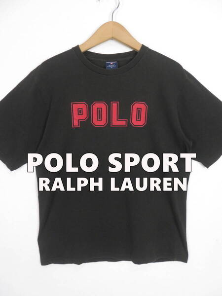 90s 00s フェード ポロスポーツ ラルフローレン ★ POLOロゴ 半袖Tシャツ XL M程度 POLO SPORT RALPH LAUREN メンズ レディース ビンテージ