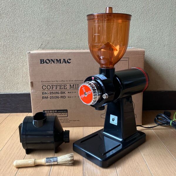 程度美品 BONMAC BM-250 ボンマック コーヒーミル グラインダー 検索 ナイスカットミル ブラック みるっこ カリタ kalita