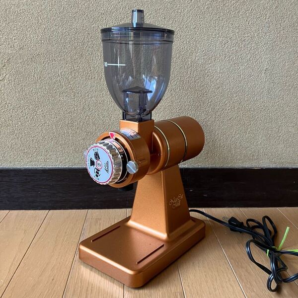 美品 カリタ ナイスカットミル コーヒーミル オレンジ グラインダー kalita 検索 みるっこ ナイスカットg BM-250 ボンマック