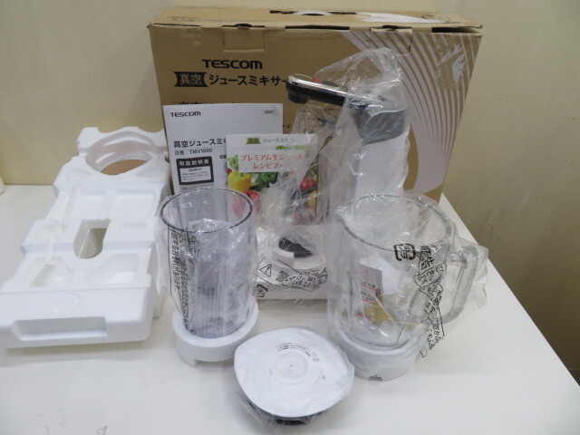 【新品未使用】TESCOM 真空ジュースミキサー TMV1000 未使用 TESCOMテスコム 真空ジュースミキサー TMV1000 780ml