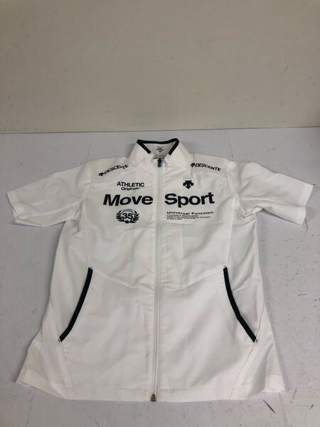 送料無料★DESCENTE Move Sport デサント ムーブスポーツ★ジップアップシャツ 半袖シャツ トップス★メンズ Lサイズ#70613sj47
