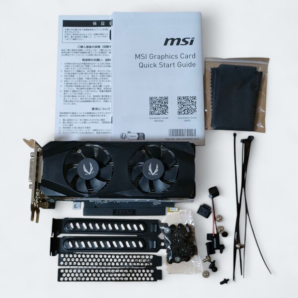 ZOTAC GAMING GeForce GTX1650 4GB 128Bit GDDR6 (ZT-T16520M-10B) 現状品 ビデオカード グラフィックボード