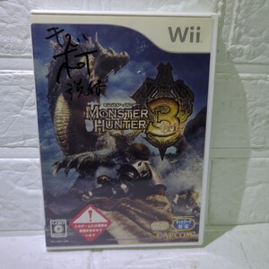 空箱として販売、ソフトはオマケ。取扱説明書付 Wii モンスターハンター3