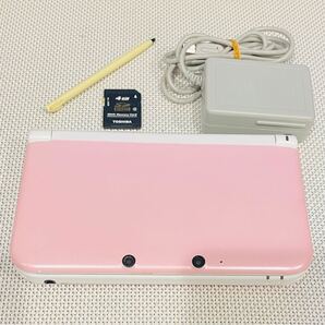 ニンテンドー3DSLL ピンクホワイト 本体動作品 送料無料 付属品付き Nintendo 任天堂