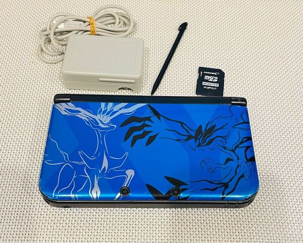 ニンテンドー3DSLL ポケットモンスター限定版 ゼルネアスイベルタルブルー 本体動作品 送料無料 Nintendo 任天堂