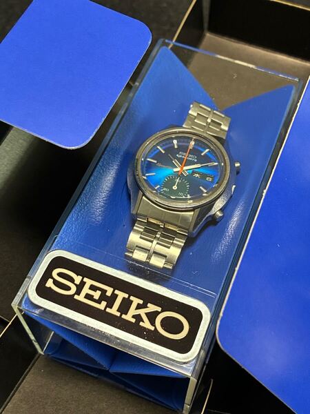 希少 SEIKO セイコー 5 SPORTS スポーツ speed timer スピードタイマー 6139-8050 自動巻 稼働品 化粧箱付き◎