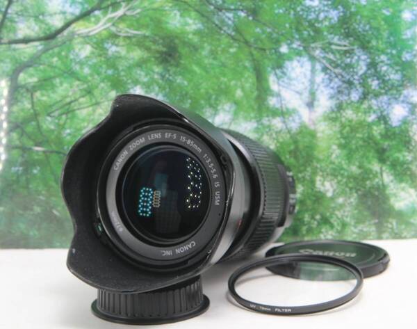 ☆便利な超広角レンズ☆Canon EF-S 15-85mm IS USM♪レンズフード付きで気分はプロカメラマン☆