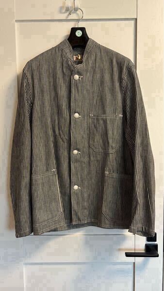 1930s チェンジボタン ビンテージカバーオールデッドストック ヒッコリーPENN STATE スタンドカラー 希少激レアコレクション