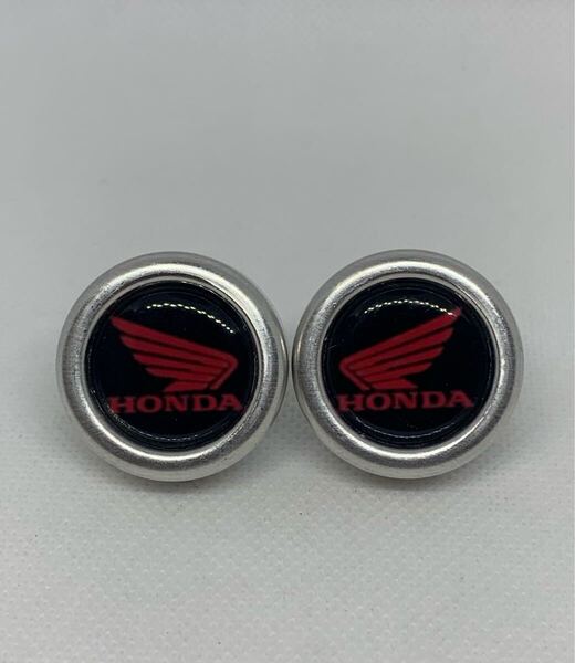 #06 ナンバーボルト HONDA 2型 タイプ 2個セット 旧車 ドレスアップ 可愛い CBX カブ ハンドメイド