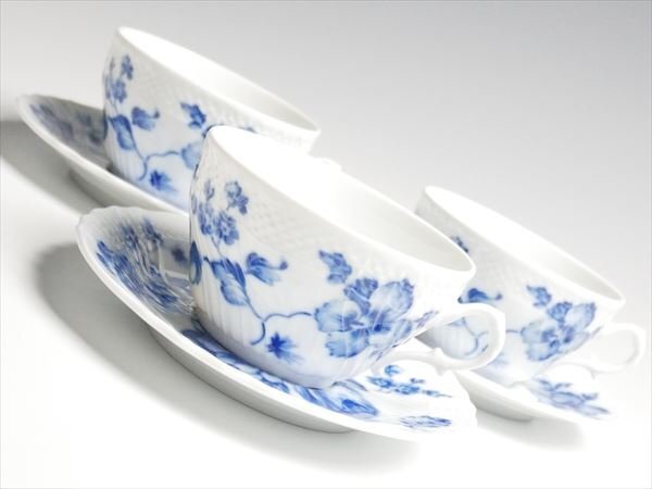 ◇リチャードジノリ 2枚 ローズブルー プレート 美品 19cm 丸中