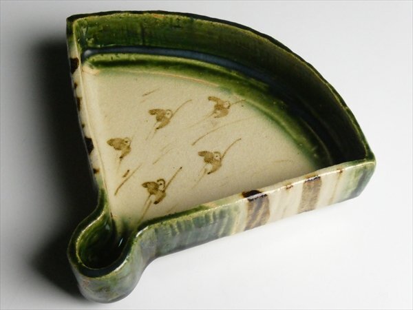 北大路魯山人 於里辺 向付 五／共箱／絵織部 向附 五客揃い 北大路魯山人 於里辺 向付 五／共箱／絵織部 向附 五客