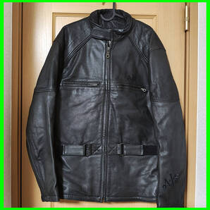 ☆レア!!☆美品☆AJS☆A・J・S☆ライダースジャケット☆本革☆背中プロテクター☆メンズ☆PROOF☆LL☆louis ☆ブラック☆0602-07☆