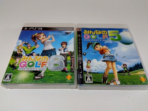 PS3 みんなのゴルフ6 みんなのゴルフ5 2本セット