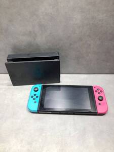 OK10203◎Nintendo SWITCH ニンテンドースイッチ HAC-001 ジョイコン HAC-015 HAC-016 充電ドック HAC-007通電OK【ジャンク】250223