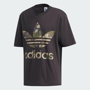 新品 アディダス オリジナルス adidas Originals CAMO OVER SIZE TEE 半袖Tシャツ S スポーツウェア 迷彩 ストリート スケボー ビッグロゴ