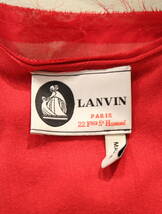 LANVIN　ランバン　ノースリーブトップス　トップス　赤　レッド　シルク　ヴィスコース　S　W0019ATS01P8A_画像7