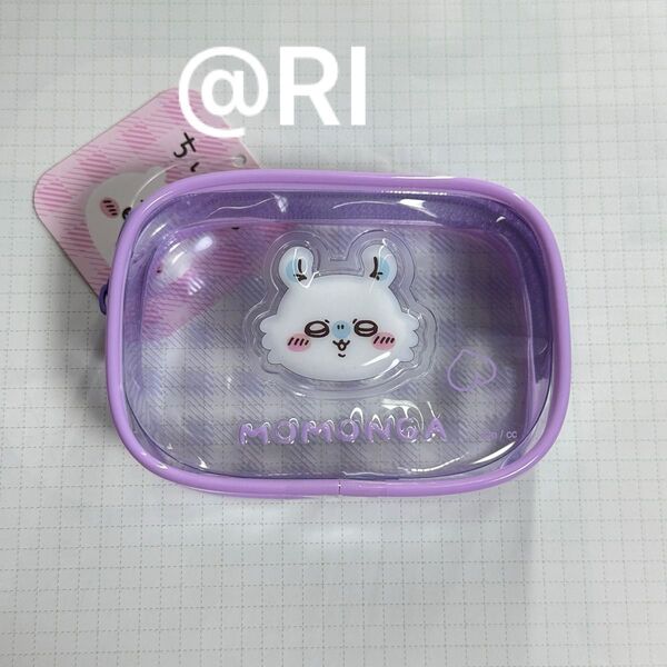 ちいかわ ぷっくりクリアミニポーチ モモンガ ポーチ