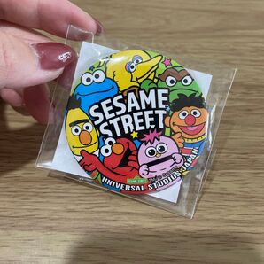 ユニバ セサミ 缶バッジ 缶バッヂ ビンゴビンゴ セサミストリート USJ