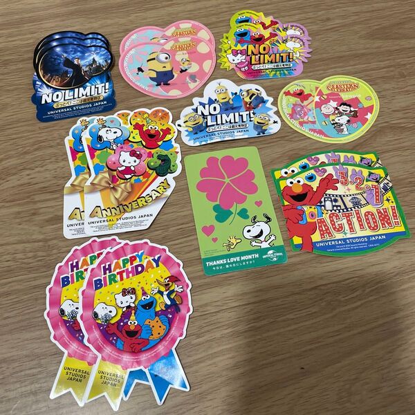 ユニバ シール USJ アニバーサリー バースデー ミニオン スヌーピー キティ エルモ ハリーポッター イースター