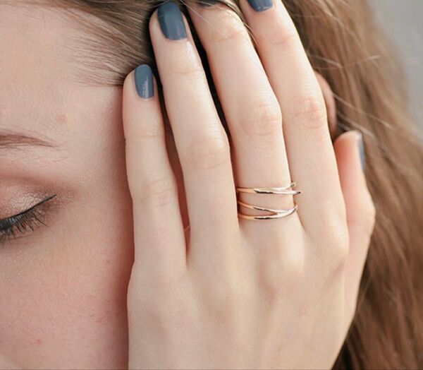 未使用 STAR JEWELRY エンハンサー/イヤーカフ リング K10 11号