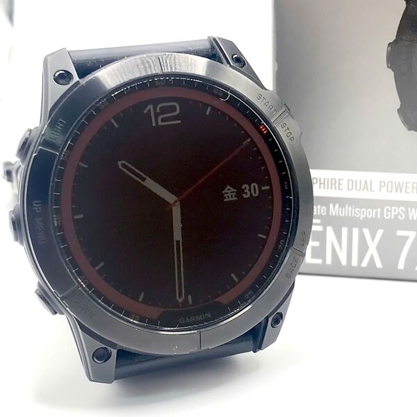 【美品】Garmin ガミン Fenix 7X Sapphire Dual Power (9733)