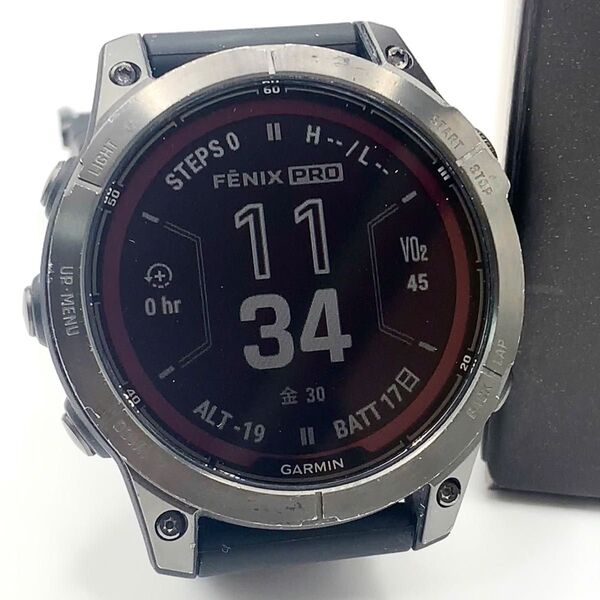 【美品】Garmin ガミン Fenix 7 Pro Sapphire Dual Power (3440)