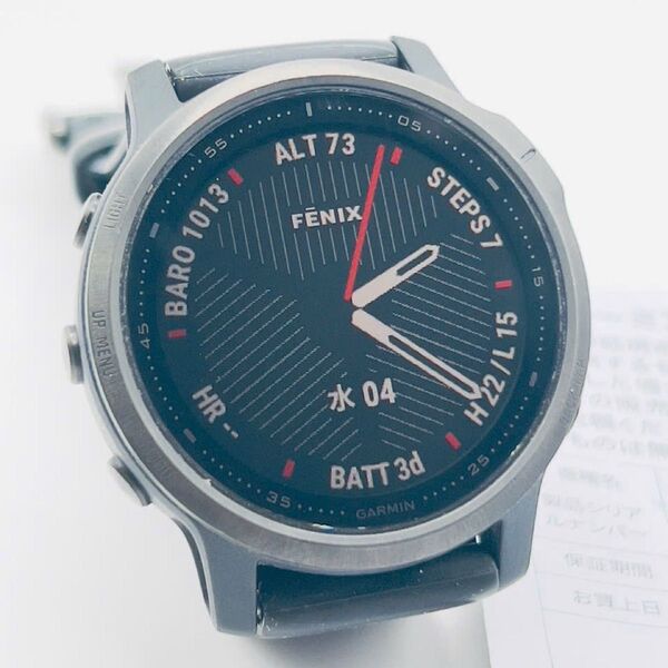【美品】Garmin ガミン Fenix 6S Sapphire (1916)