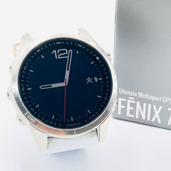【美品】Garmin ガミン Fenix 7S White (0620)
