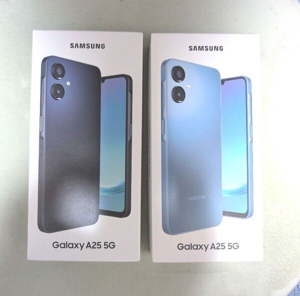 SAMSUNG Galaxy A25 5G シムフリー ソフトバンク版 ブラックとブルー2台