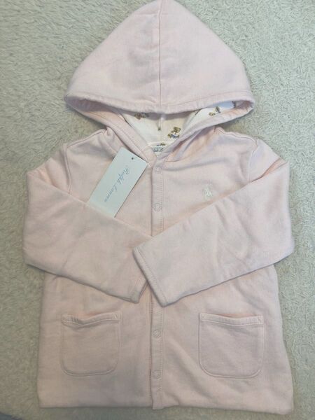 Ralph Lauren ベビー服 カーディガン ピンク フード付き 未使用 リバーシブル パーカー 80 90