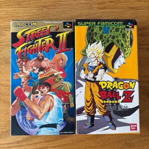 ストリートファイター2 ドラゴンボールZ 超武道伝 スーパーファミコン 2本セット ストリートファイターII CAPCOM SFC