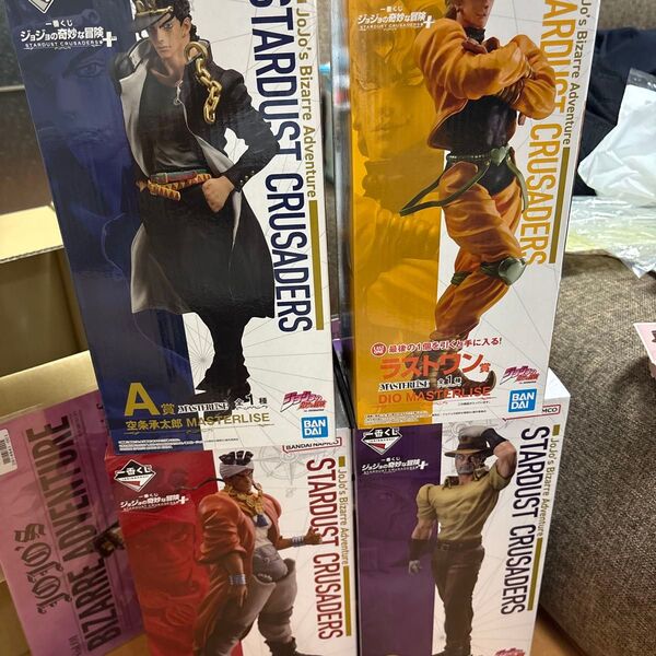 一番くじ ジョジョの奇妙な冒険 おまけ付き A賞 C賞 D賞 ラストワン 新品未開封 セット jojo 承太郎 DIO
