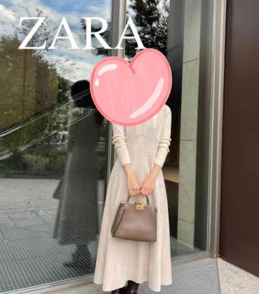 フェイクスエード ジャンパースカート ZARA (XS)