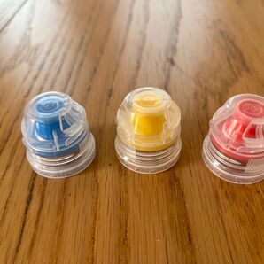 28mm交換用 ペットボトルキャップ バルブキャップ スポーツキャップ 3個セット