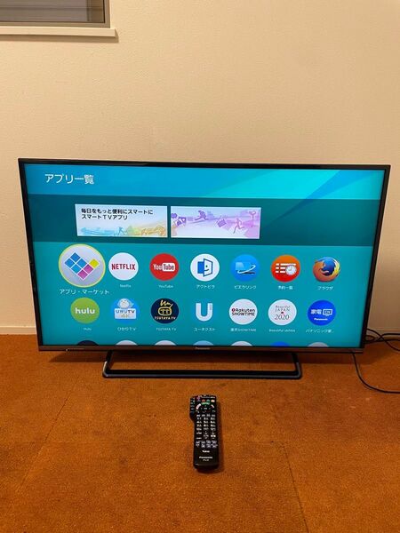 パナソニック 4K液晶テレビ 40V型 ビエラTH-40DX600 動画アプリ