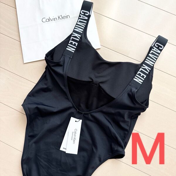 Calvin Klein カルバンクライン レディース 水着 スイムウェア M L ハワイ ブラック 黒 スポーツ ワンピース水着