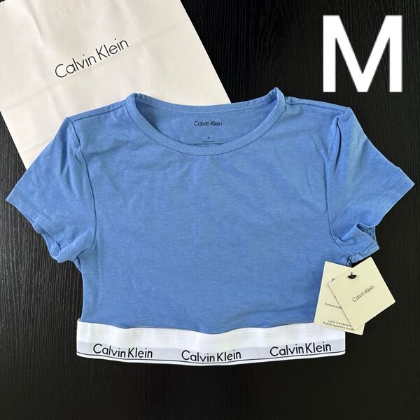 Calvin Klein カルバンクライン ハーフトップ Tシャツ ブラレット M L ブラ T コットン 綿 アイコンコットン