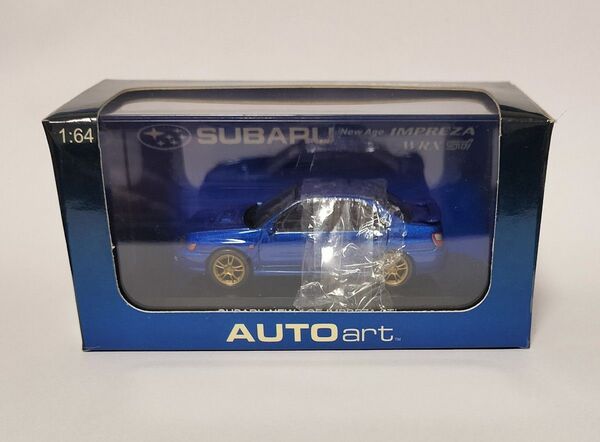 オートアート スバル インプレッサ Sti 2001 (ブルー) (1/64スケール )