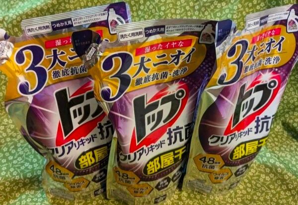 ライオン トップ クリアリキッド抗菌 詰替 500g 3個 新品