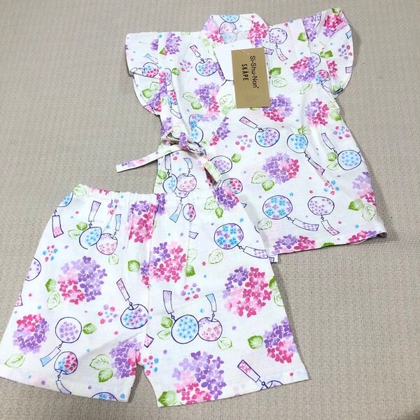 90cm skape シシュノン 女の子甚平 新品