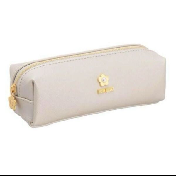 マリークワント MARY QUANT パール ポーチ ペンケース 筆箱 小物入れ