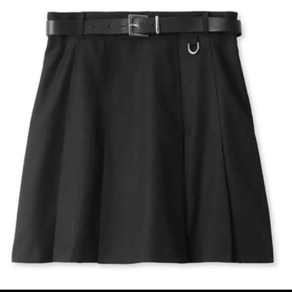 リリーブラウン LILY BROWN 黒 プリーツ スカショーパン キュロット プリーツスカート スカパン パンツ 0 0サイズ