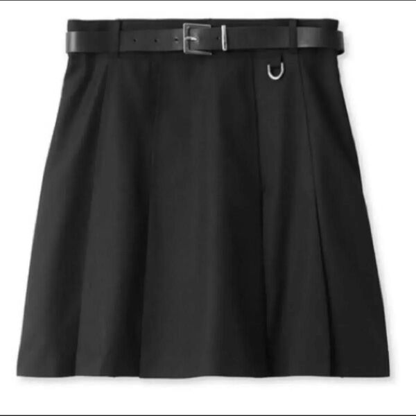 リリーブラウン LILY BROWN 黒 プリーツ スカショーパン キュロット プリーツスカート スカパン パンツ 0 0サイズ