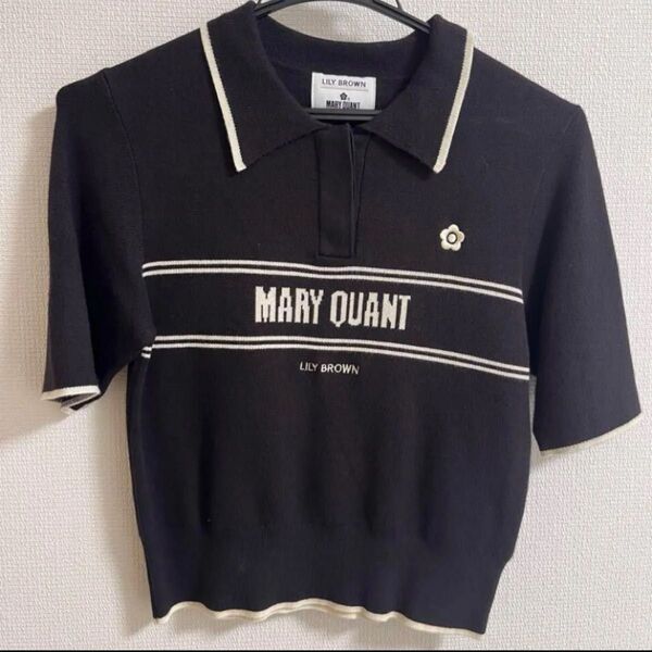 LILY BROWN リリーブラウン MARY QUANT マリークワント ポロ ニット ポロシャツ 半袖 ポロニット トップス