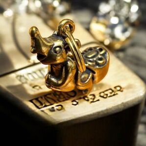 真鍮 ネズミ ねずみ キーホルダー キーリング 金運上昇 ビンテージ